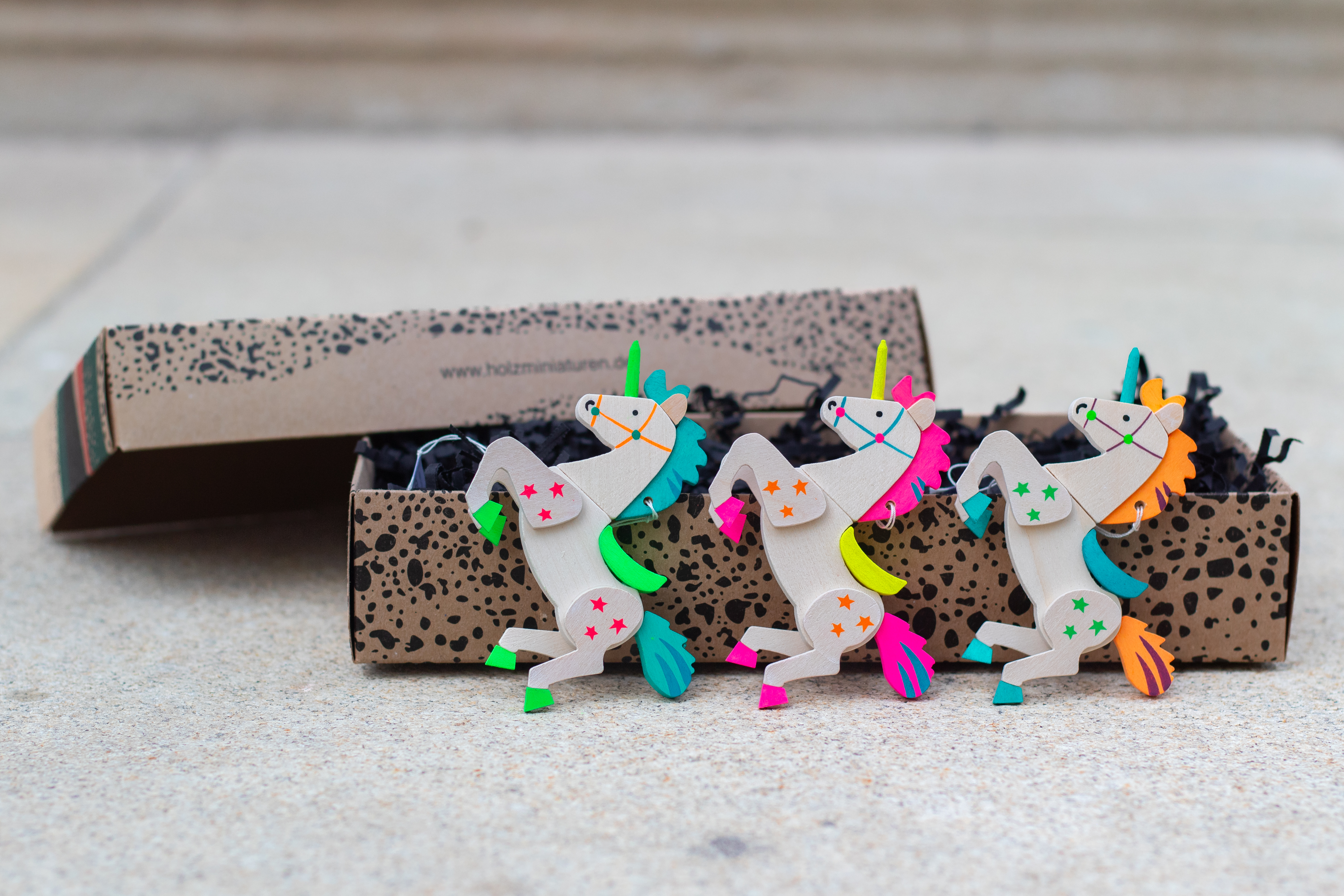 Geschenk-Set 'Einhörner', 3-teilig