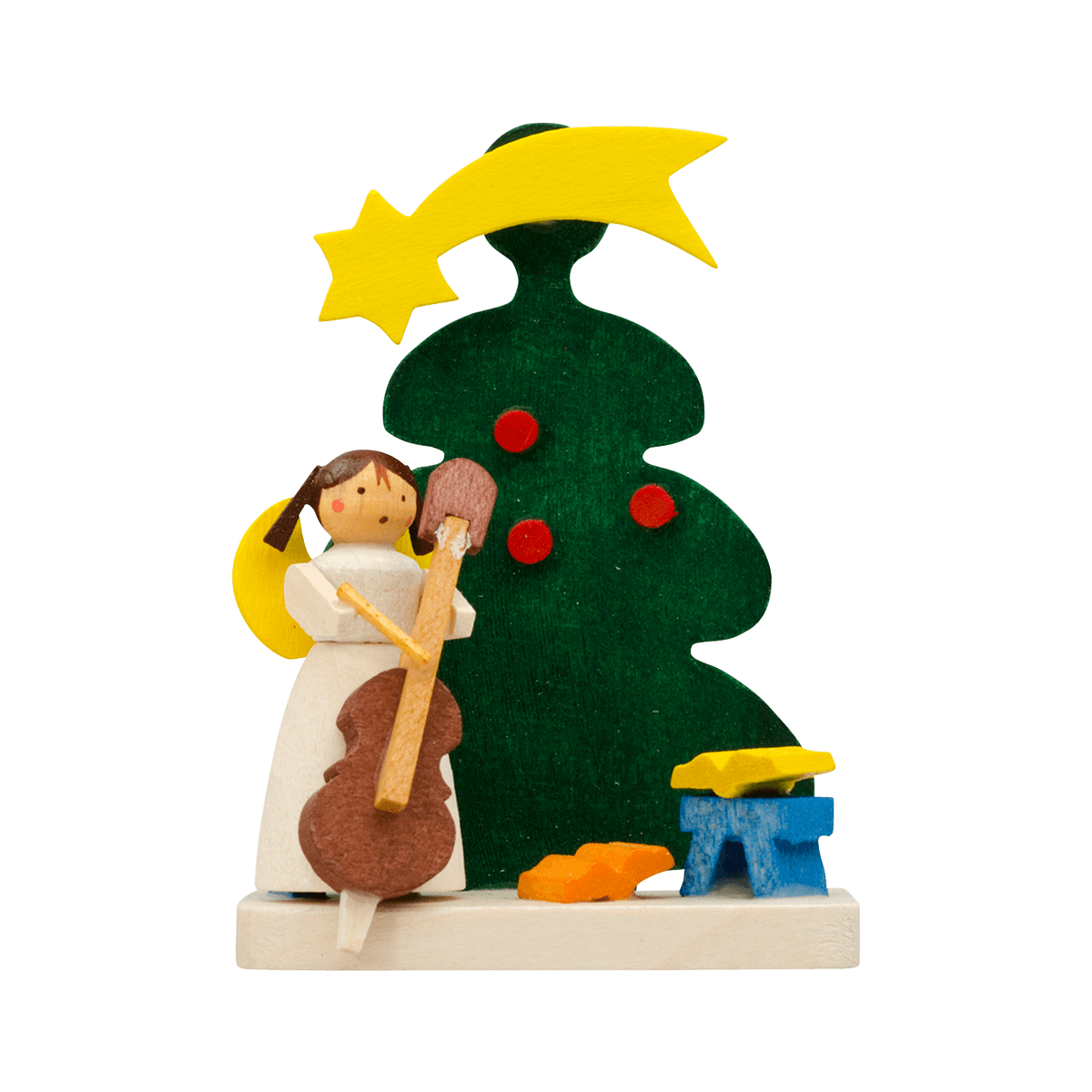 Baum-Engel als Baumschmuck - mit Cello -