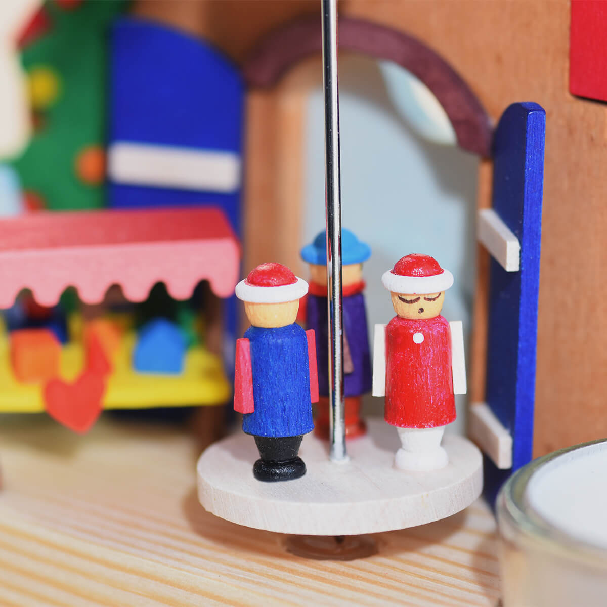 Teelichtpyramide Weihnachtsmarkt