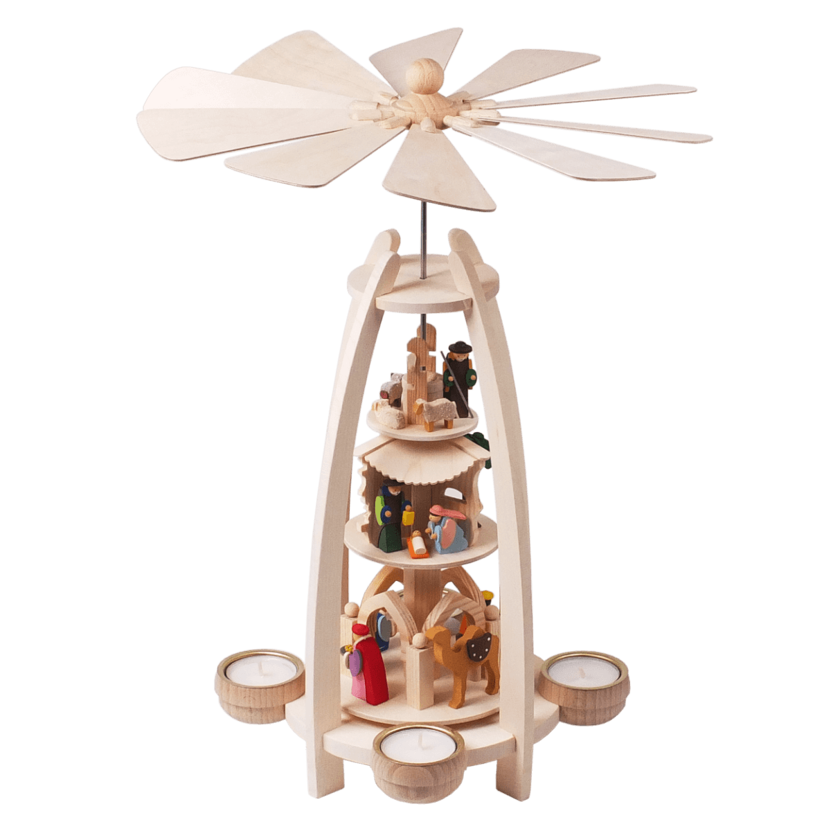 Pyramide Christgeburt, drei Etagen