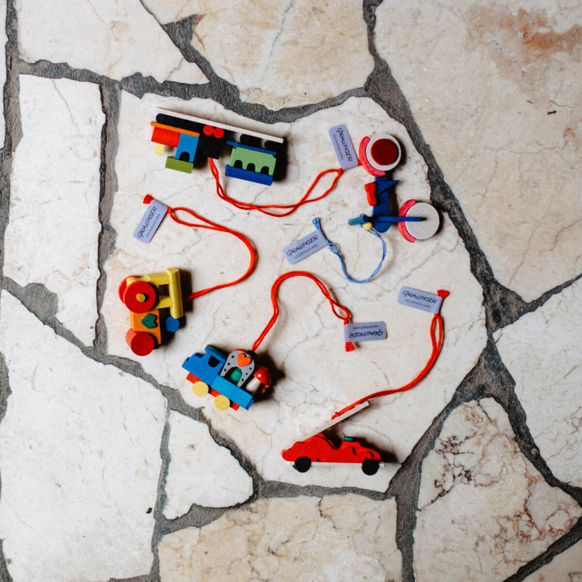 Geschenk-Set 'Fahrzeuge' Baumschmuck, 5-teilig
