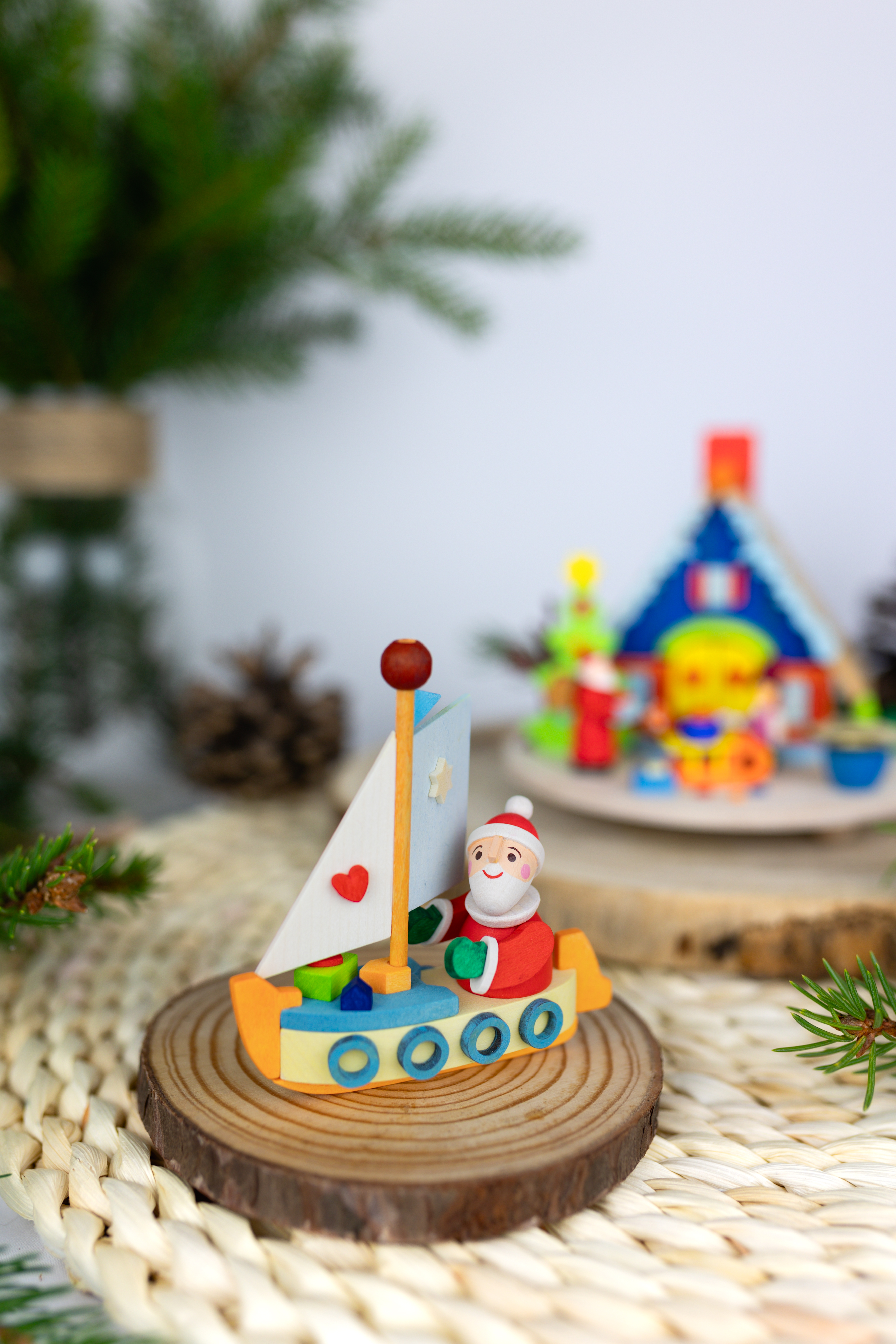 Santa Claus in a Sailboat