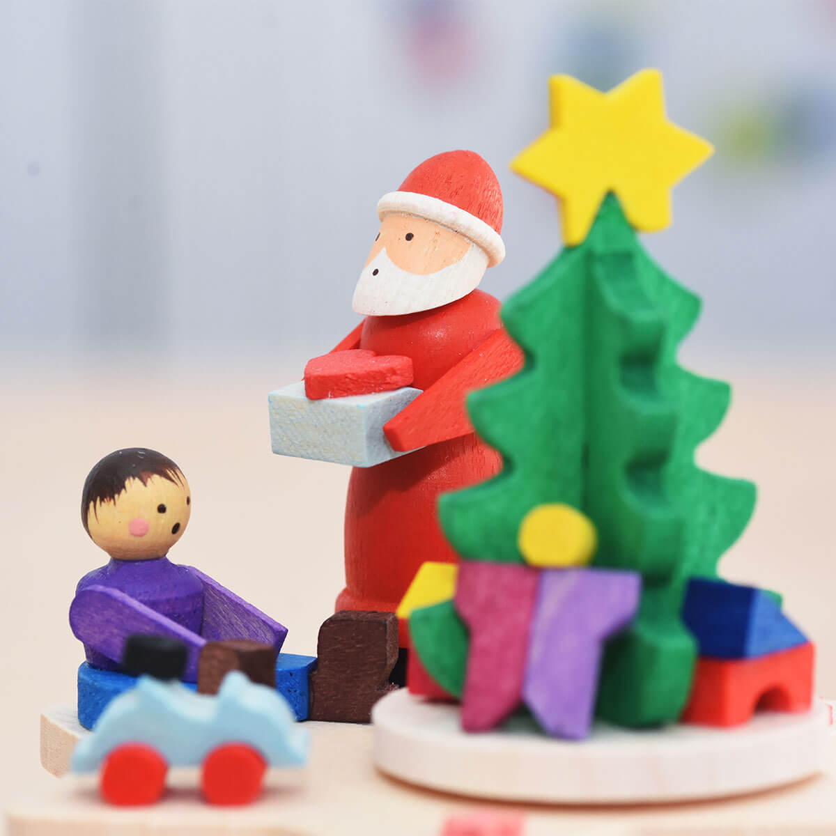 Kurbelspieldose Weihnachtsmann