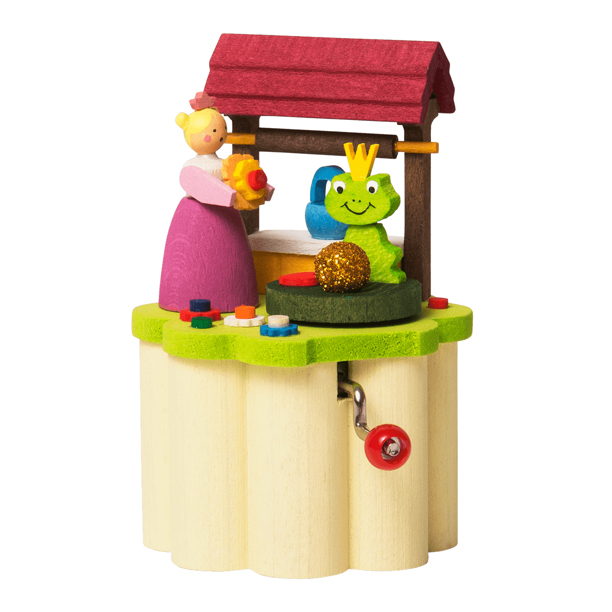 Kurbelspieldose Froschkönig