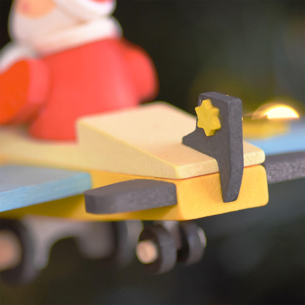 Santa Claus in the Plane Ornament