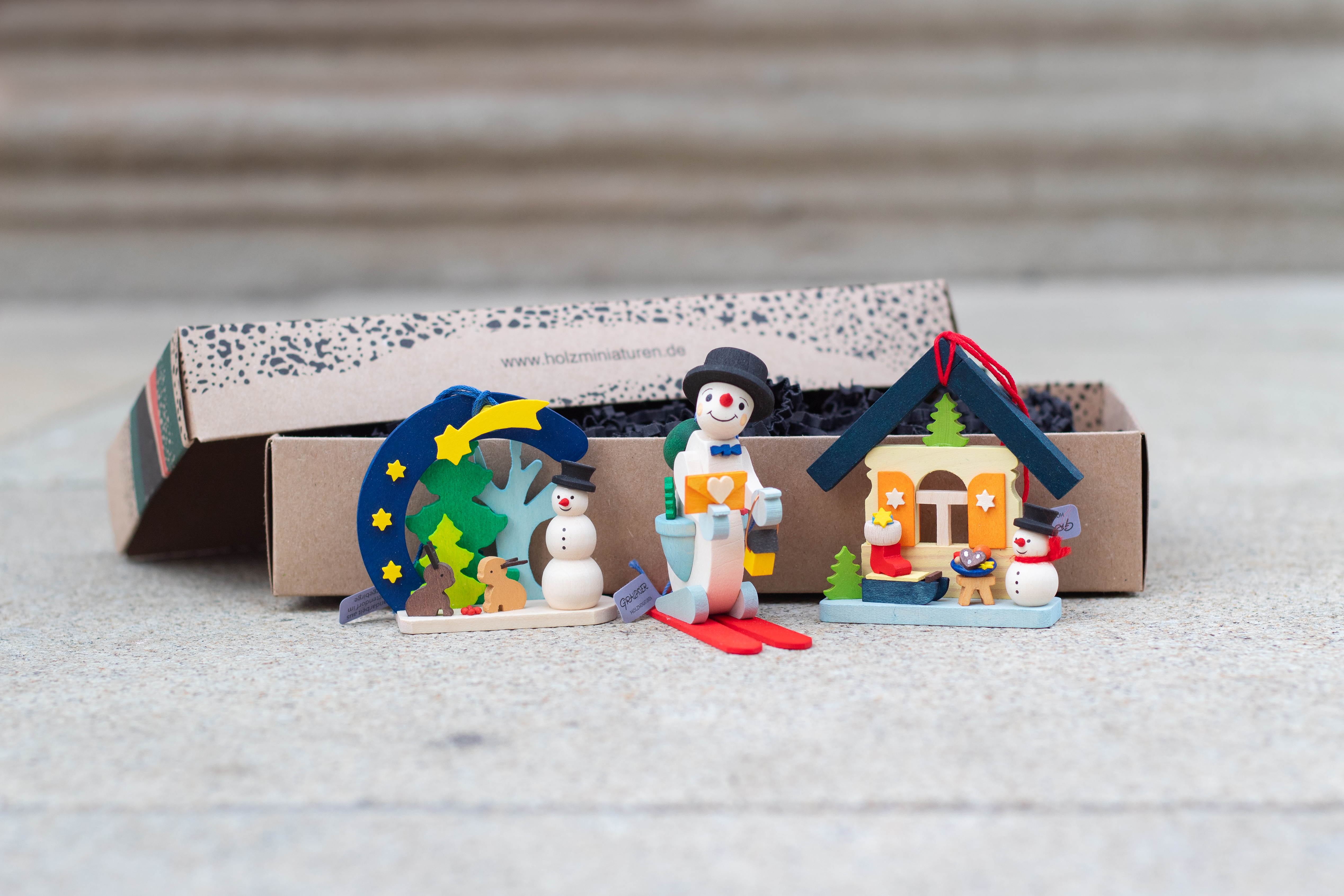 Geschenk-Set 'Schneemänner' Baumschmuck, 3-teilig