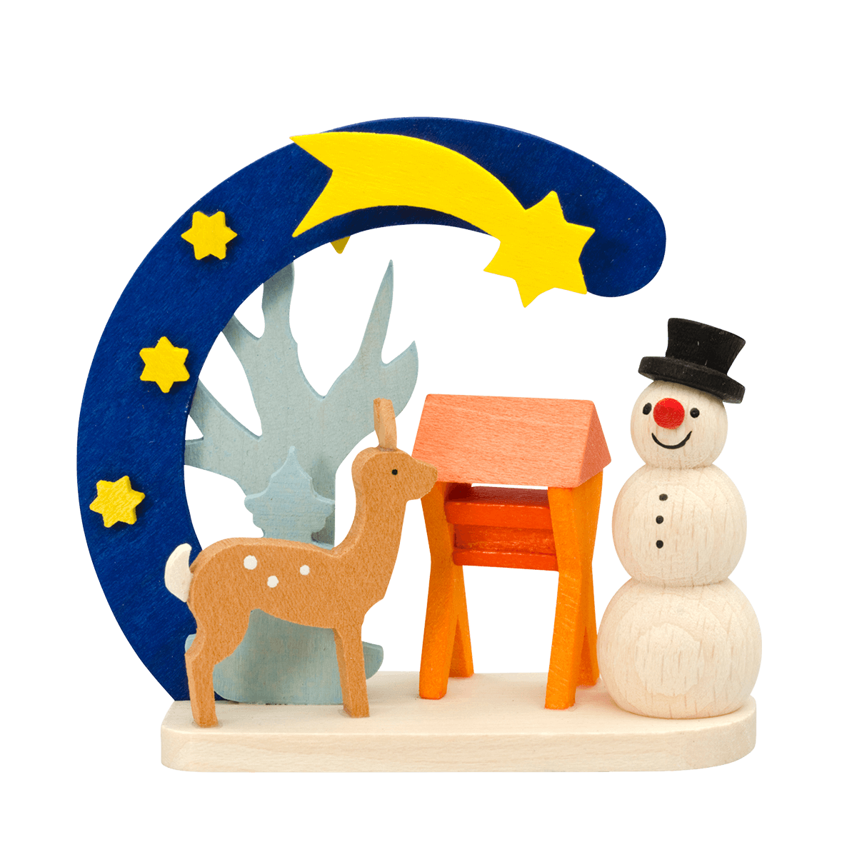 Bogen-Schneemann als Baumschmuck