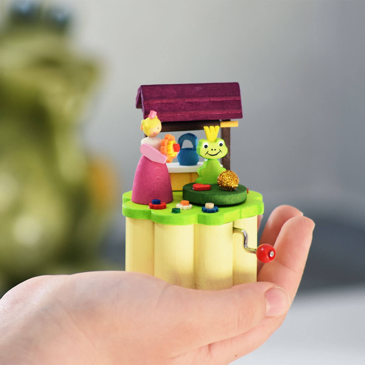 Kurbelspieldose Froschkönig