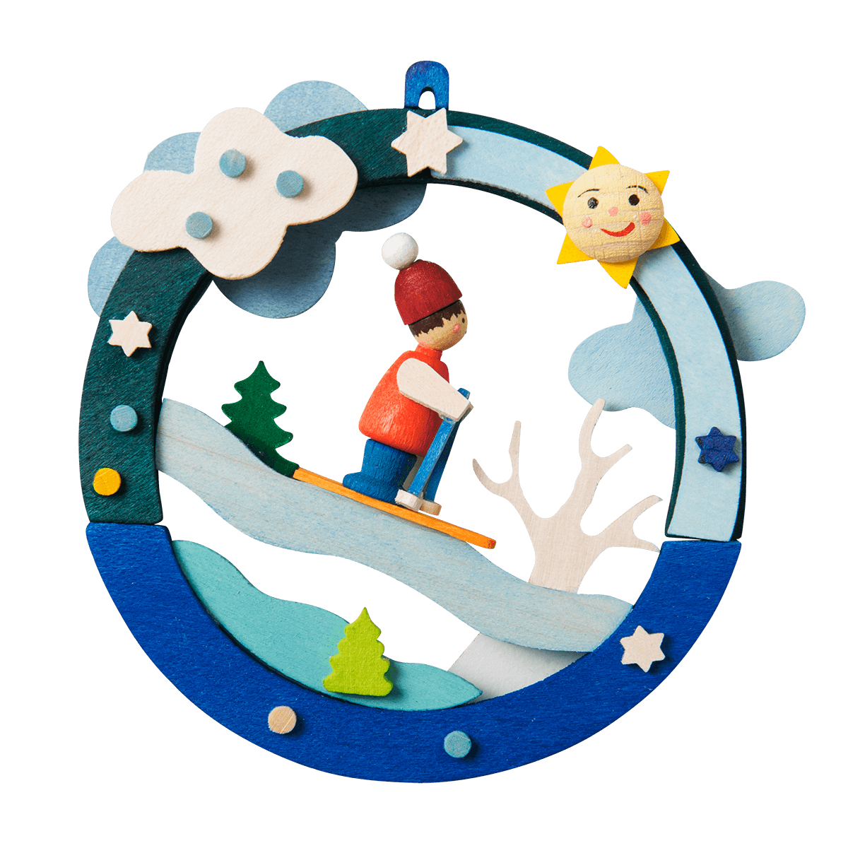 Diorama als Baumschmuck - MIT RODELHANG -