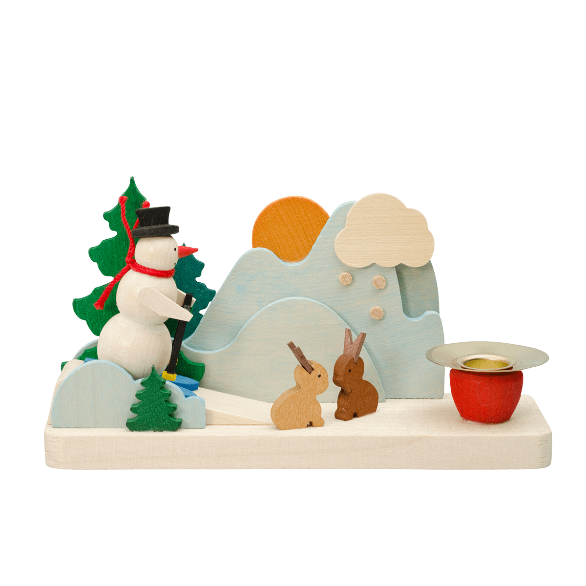 Leuchter Schneemann & Hasen