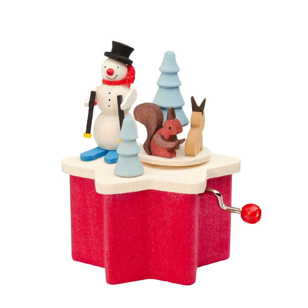 Kurbelspieldose Schneemann
